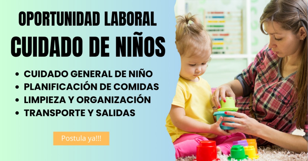 SE BUSCA PERSONAL DE NIÑERA