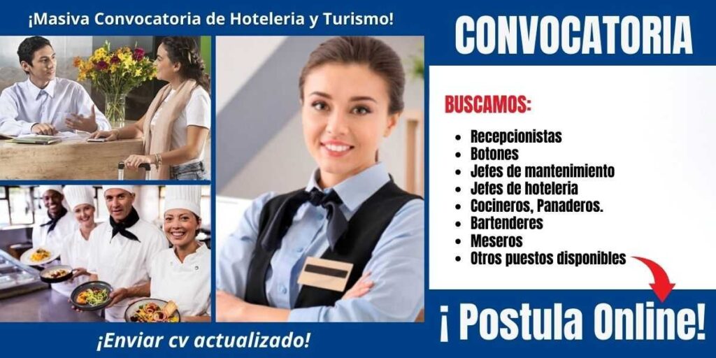 SE REQUIERE PERSONAL PARA HOTELERIA